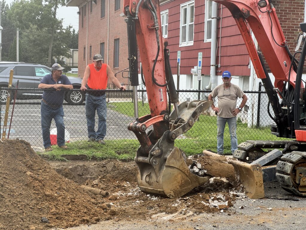 River Street roadwork water and sewer 08052025