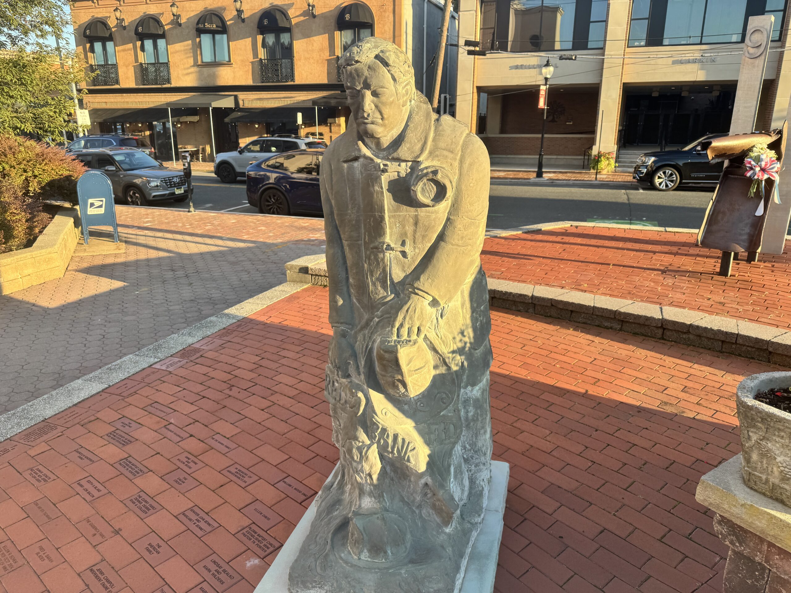 Red Bank firefighter monument 90 Monmouth Street 09112025