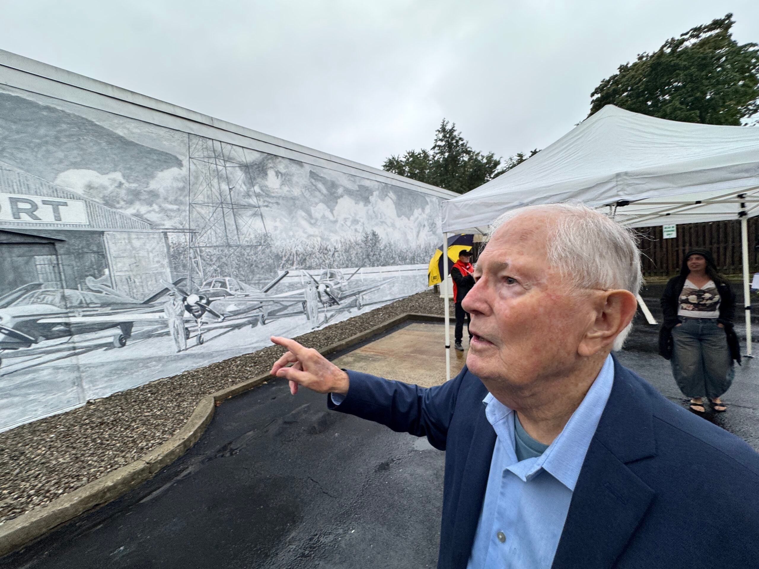 Dan Dorn Michael white mural unveiling 09172025