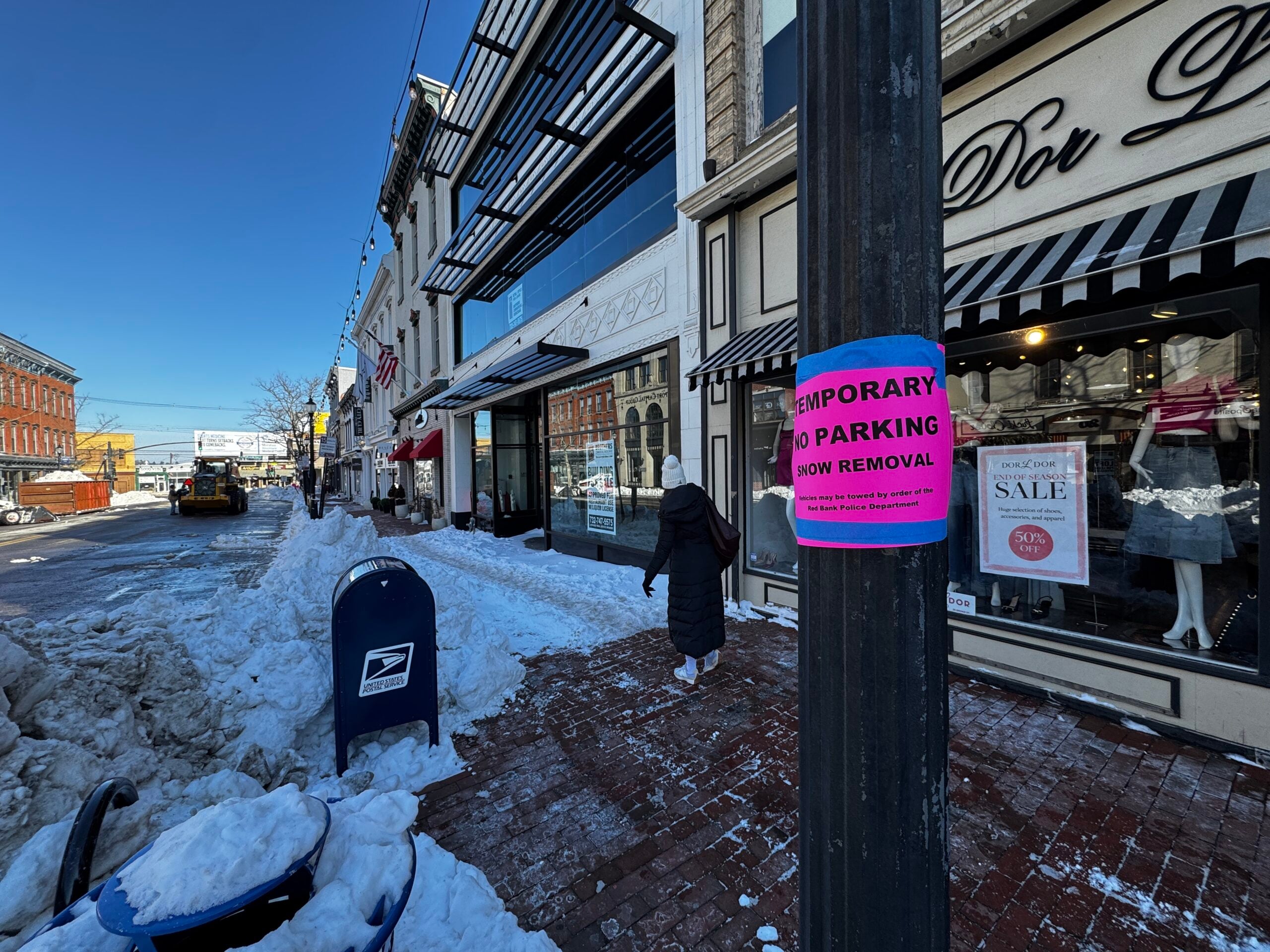 red bank snow removal Broad Street 01282026