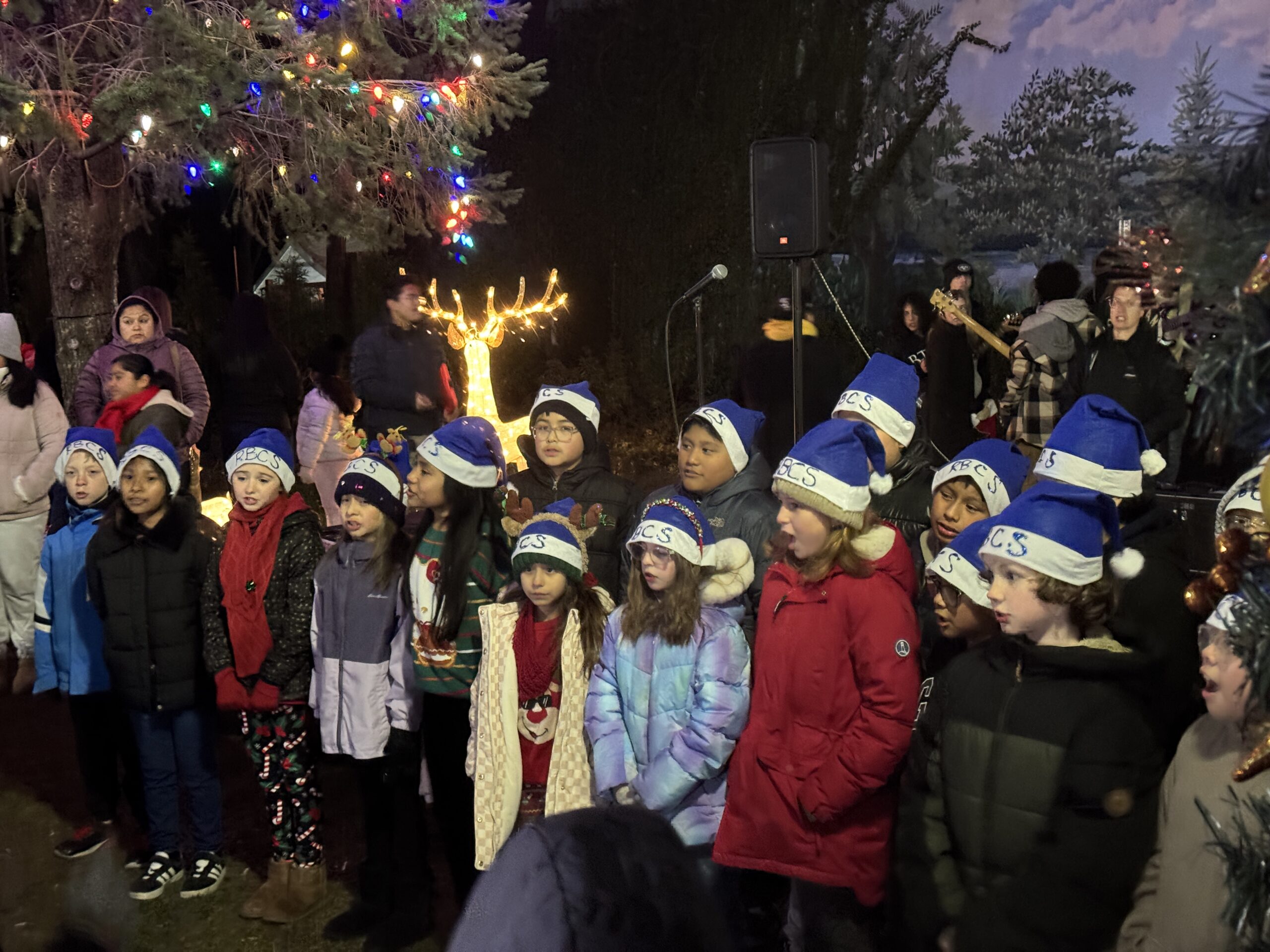 West Side Tree lighting Johnny Jazz Park 12062024