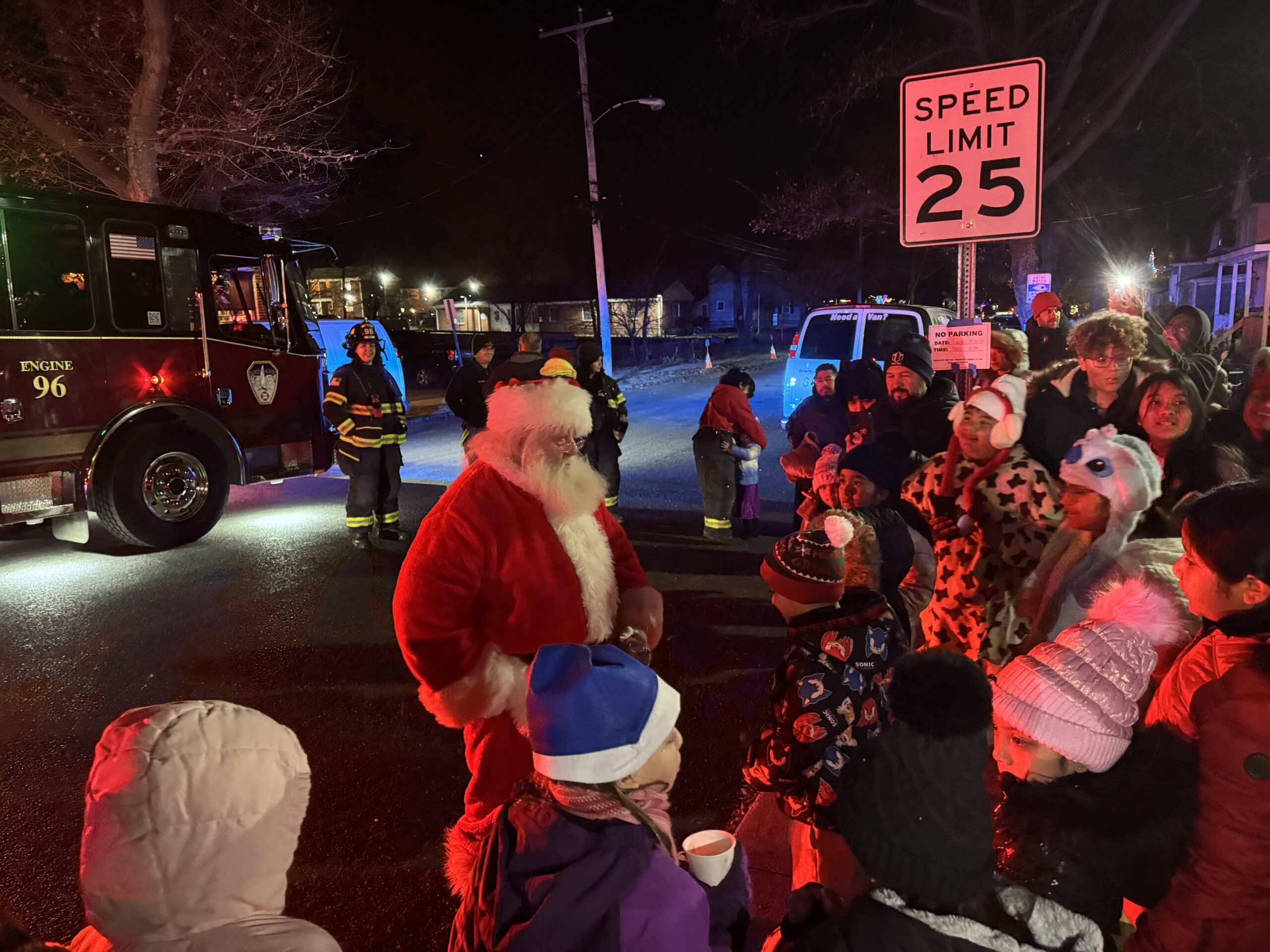 West Side Tree lighting Johnny Jazz Park 12062024