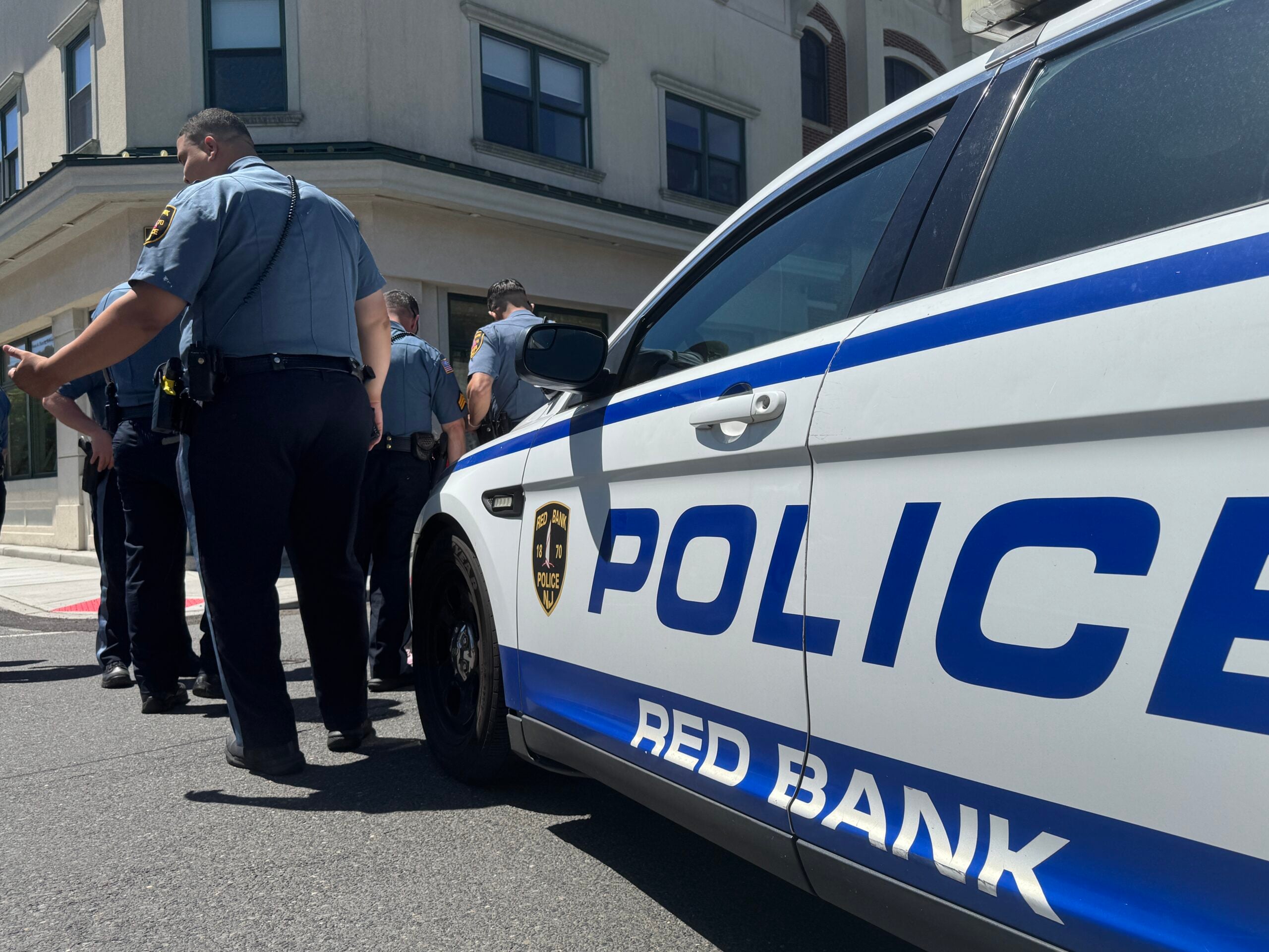 Red Bank Police car memorial Day ceremony 2025