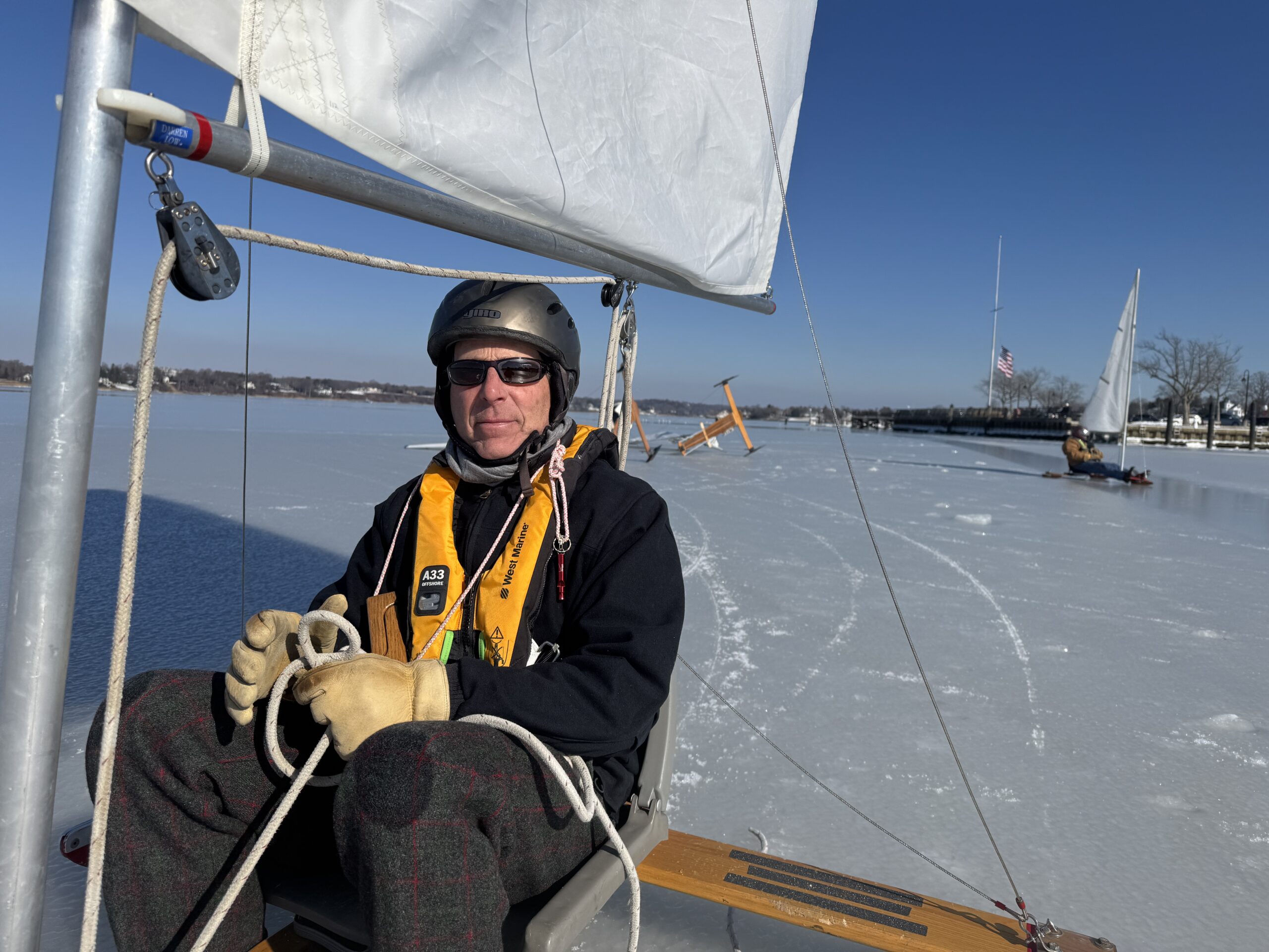 Michael Soldati ice boat ice boating 01242025