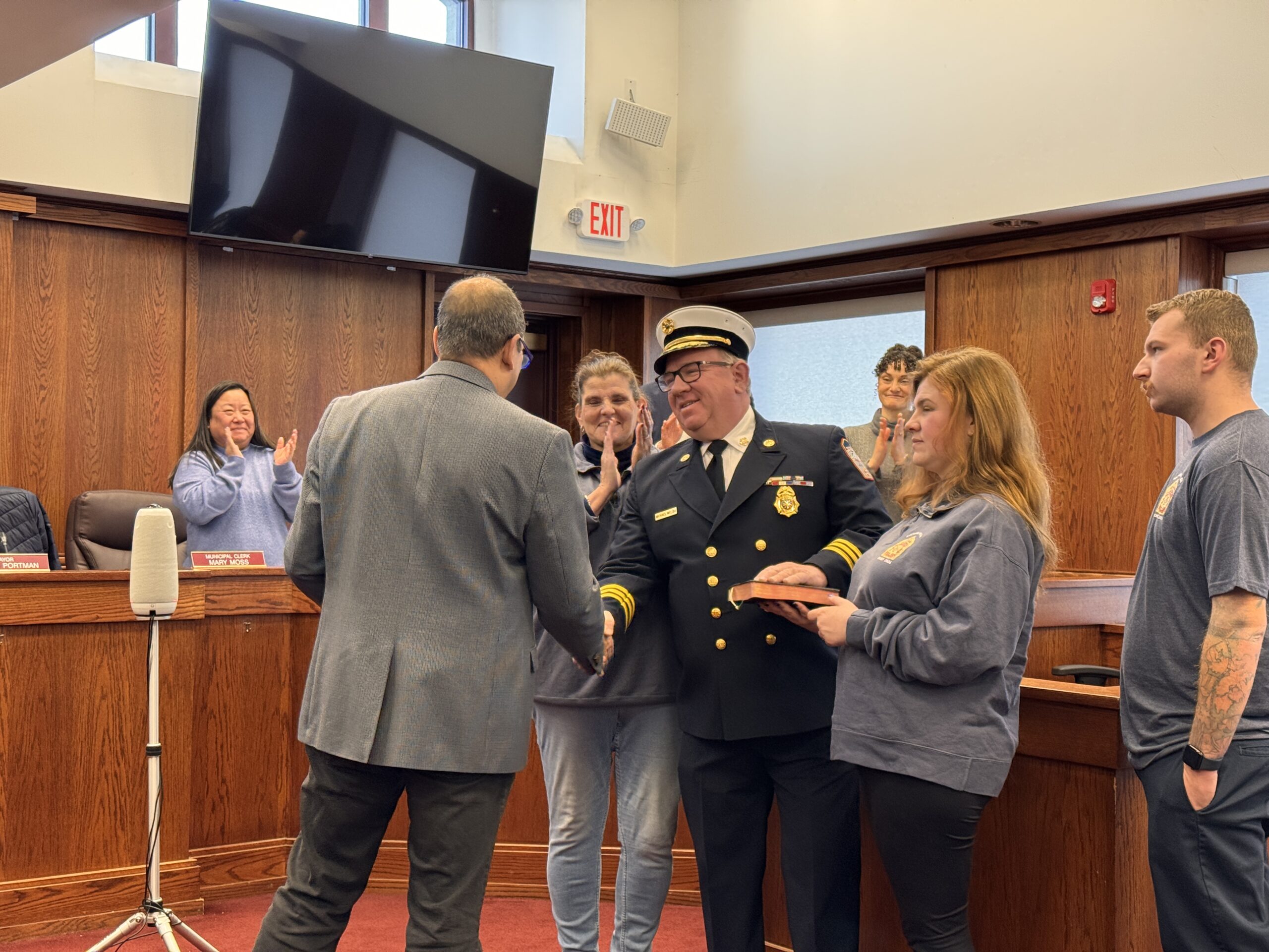 Red Bank Fire Department Chief Mike Welsh swearing in 01012026