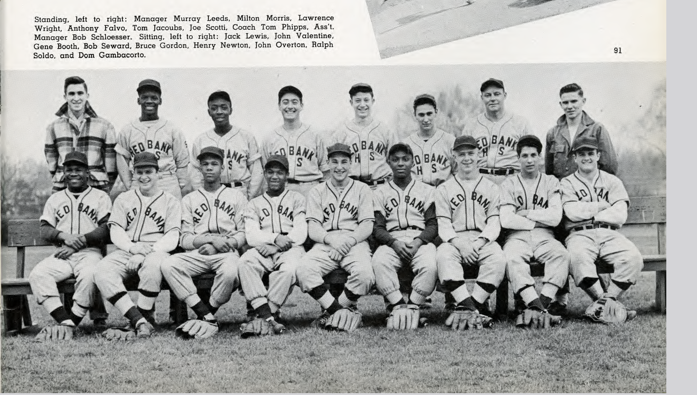 1952 Red Bank High baseball team