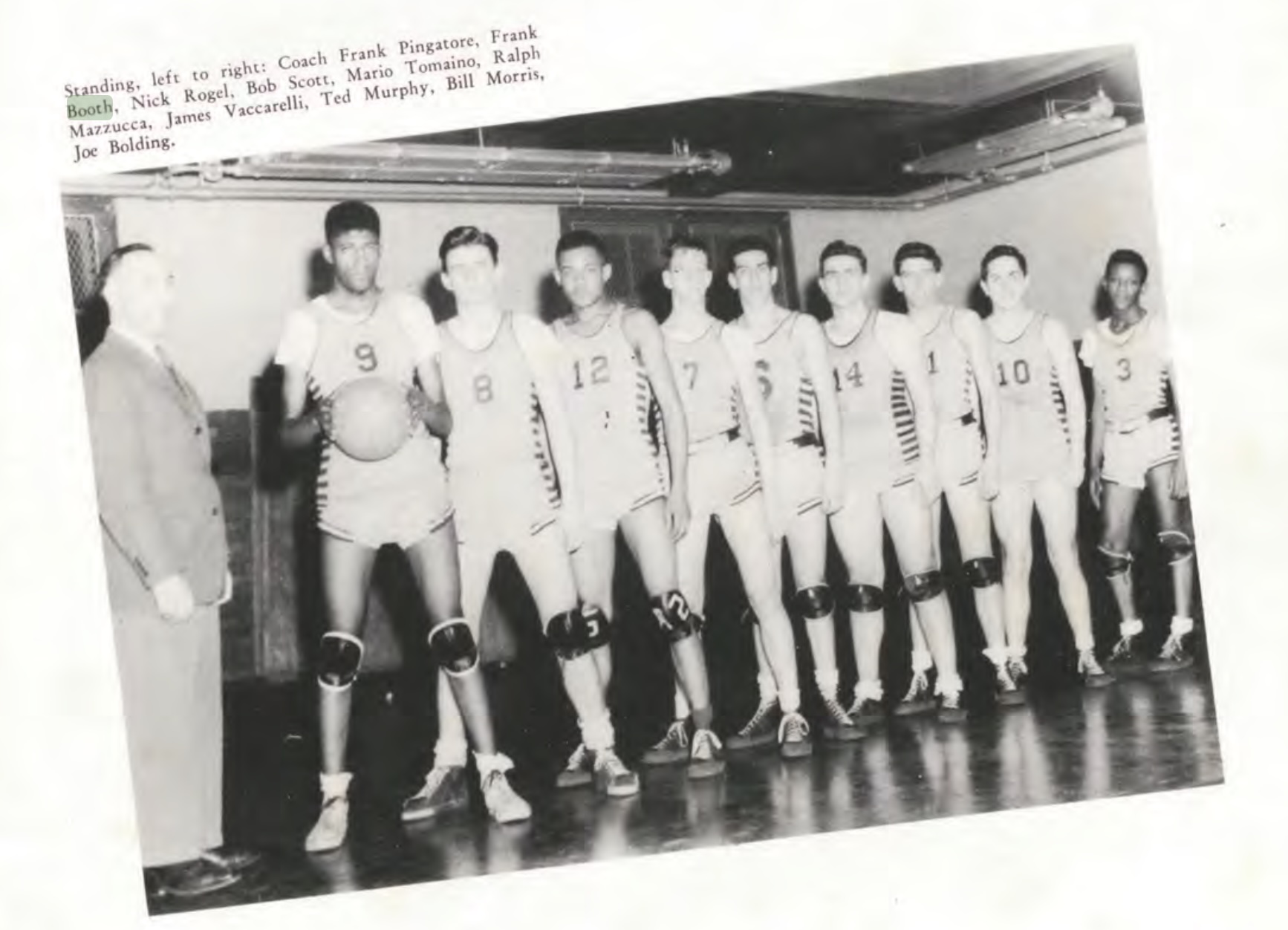Frank Booth Ralph Mazzucca 1946 Red Bank High School Athletics Hall of Fame