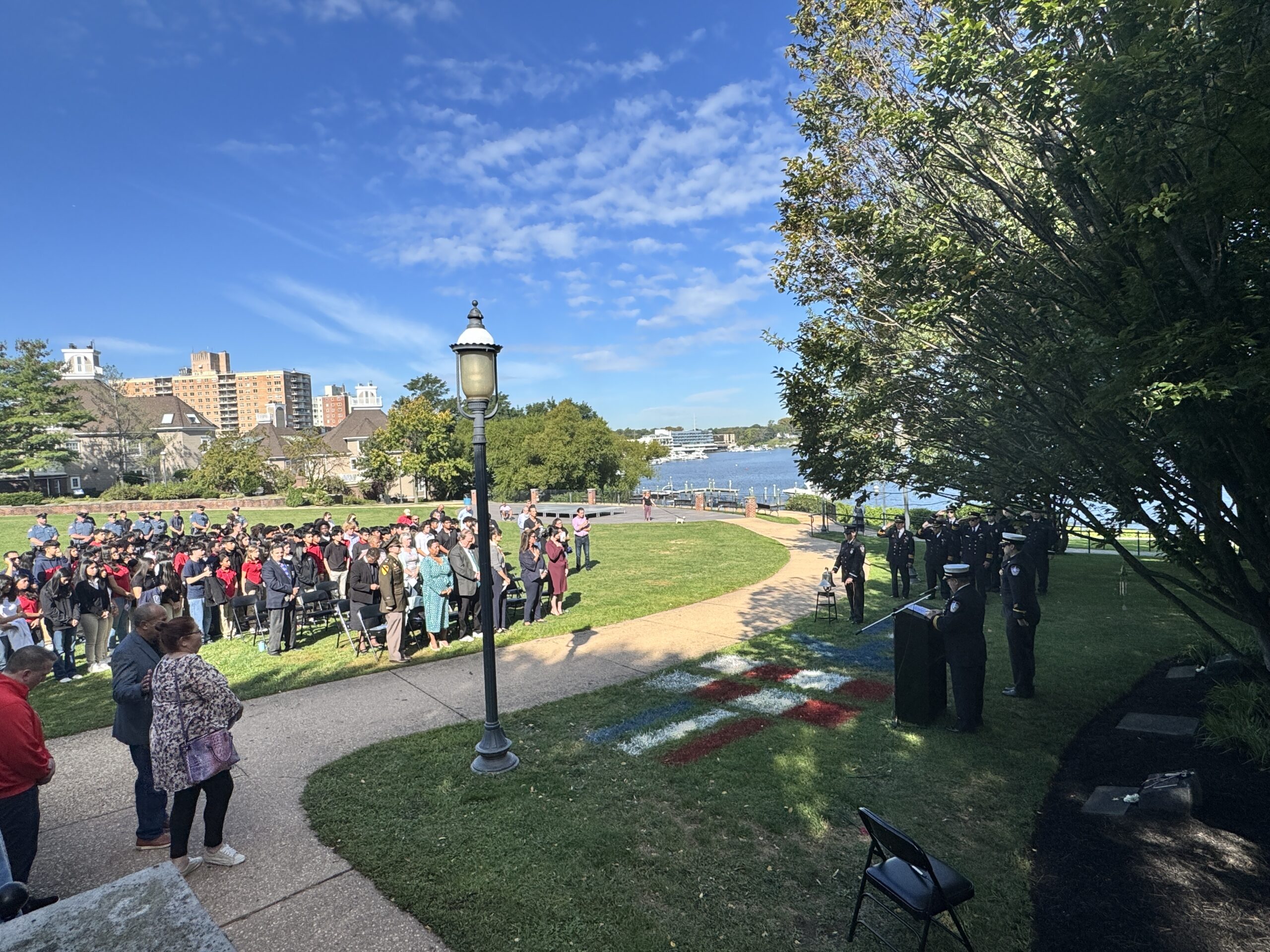2025 September 11 ceremony Riverside Gardens Park Red Bank