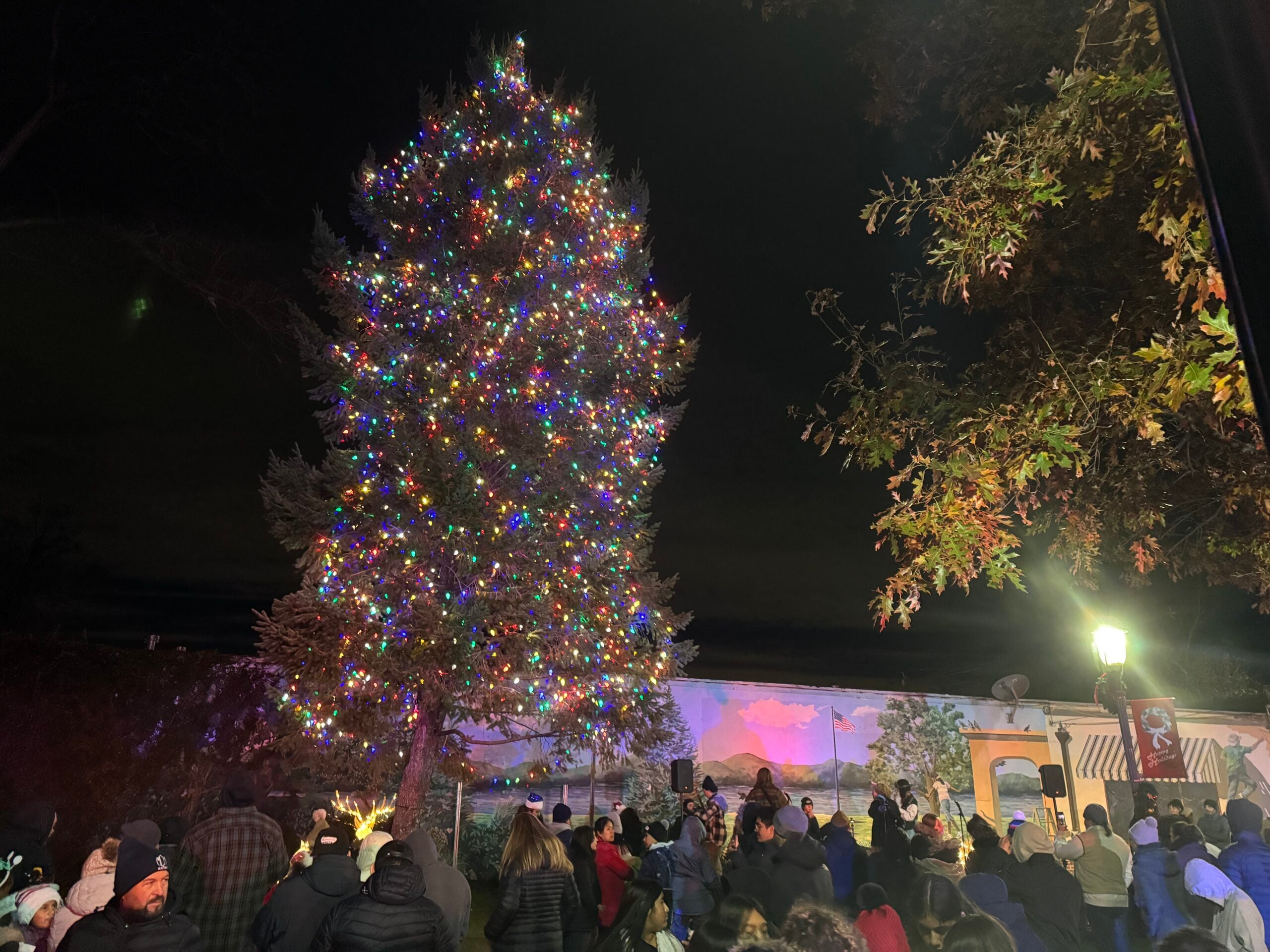 West Side Tree lighting Johnny Jazz Park 12062024