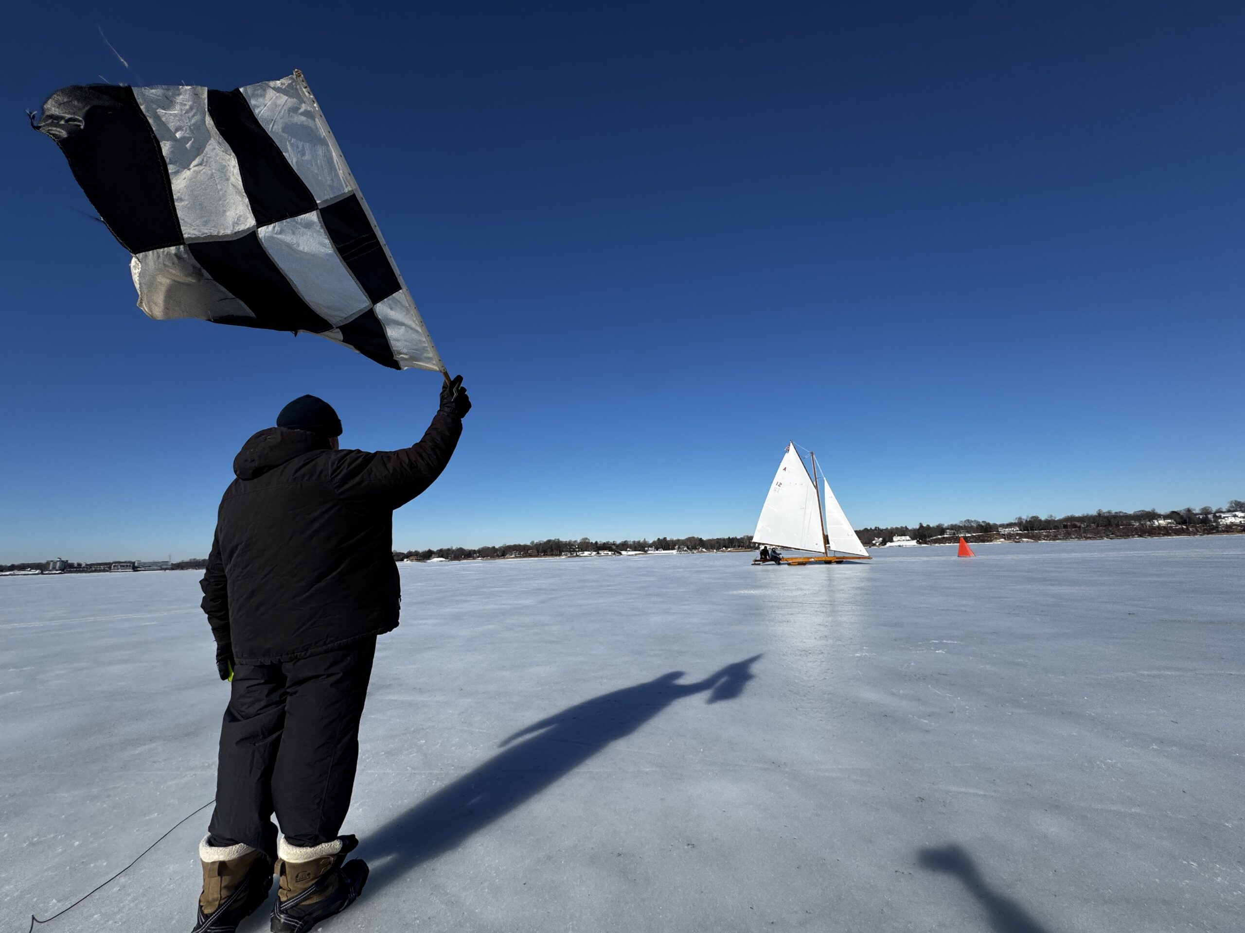 Van Nostrand Cup ice boats ice sailing Navesink River 02092026